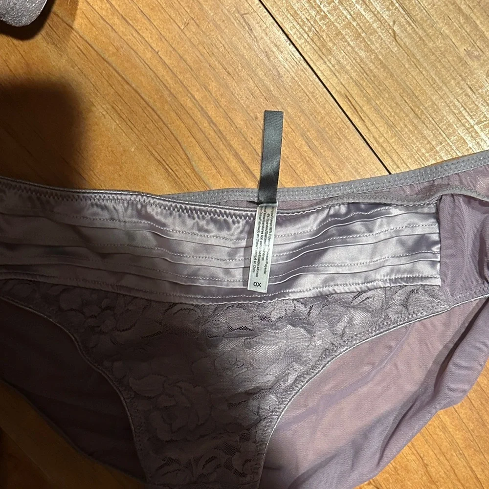 Adore Me Lace Demi Bra and Bikini Set in Gray - Picture 3 of 4